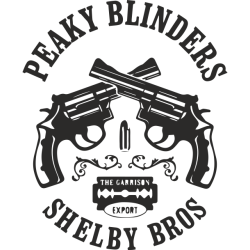 Sticker Peaky Blinders Gun Shelby Refd19364 Mpa Déco 
