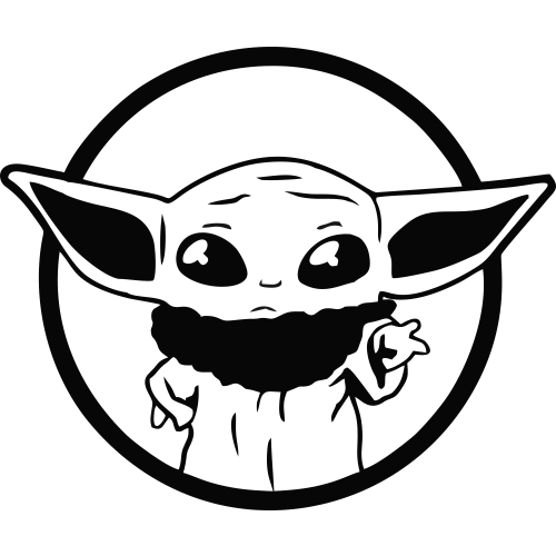 Download Sticker Baby Yoda - ref.d13367 | MPA Déco