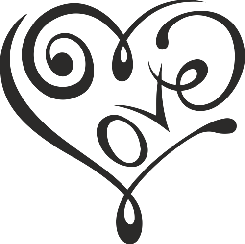Sticker Coeur Love - ref.d17576